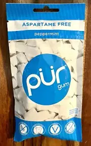 Single PUR Gum | Aspartame Free Chewing Gum | 100% Xylitol | Natural Peppermint