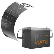 VoltX 200Ah 12V Lithium Battery + Solar Panel 100W Flexible