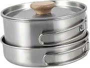 WESIEVYA 1 Set Frying Accessory Multi-Function Cooking Pot Reusable Camping Pan Professional Camping Pot Folding Handle Frying Pan Professional Cooking Pot Daily Use Frying Pan