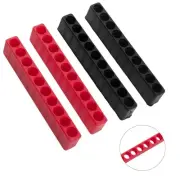 Convenient 1/4 Hex Shank Screwdriver Bit Holder with 10 Holes Pack of 4
