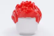 NEW LEGO® Red Minifigure Hair Piece - Spiked 10303, 40516