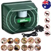 A Ultrasonic Electronic Pest Animal Repeller Motion Sensor Bird Possum Repellent