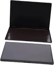 AUTSUPPL 2pcs Diy Eyeshadow Palette Empty Refillable Container for Cosmetics Storage Black Plastic Case