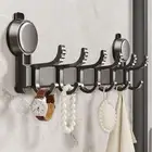 Rust-proof Wall Mount Coat Rack Removable Hanging Key Holder Entryway