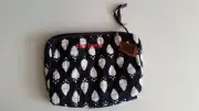 West Elm Hand Blocked Cosmetic Bag "Chrissy" Make Up Bag Coins