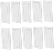 Veemoon 10 Pcs Magnetic Adhesive File Folder Labels Magnetic Sorting Label Sign Holder Office Supplies White