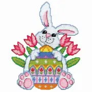 Design Works™ Bunny with Egg Plastic Canvas Kit