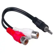 6 inch 3.5mm Stereo to Dual RCA Audio Adapter Cable 30S1-01360