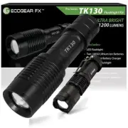 High Lumen LED Flashlight for Camping Emergency w/ Zoom & Rechargeable Batteries