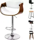 Bar Stool Adjustable Kitchen Stool Trice Swivel Counter Barstool Wooden Dining C