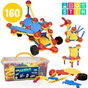 USA Toyz Quarks STEM Building Toys Construction Set - 160 Pc Set
