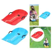 Snow Sled for Child Skiing Board Toboggan Winter with Pull Rope Brake Handles