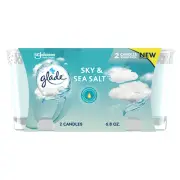 Glade Candle Jar Air Freshener Sky & Sea Salt 3.4 oz 2 Count