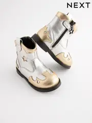 Silver Metallic Western Boots (K75292) | $61 - $70