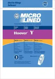 Hoover Y Micro Lined Vacuum bags Wind Tunnel, Tempo - 3 Pack MADE IN AMERICA USA