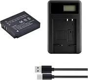 1800mAh DB-65 Battery + USB LCD Charger for RICOH GR II GX100 GX200 WG-M1 GRII GR DB-60