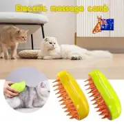 3-in-1 cat steam brush, self-cleaning steam cat brush, cat steam brush massage