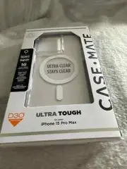 Case-Mate Tough Clear iPhone 15 Pro Max Case [16ft D3O Drop Protection] [Compati