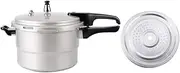 Pressure Cooker, Pressure Cooker 5 Litre Aluminum Alloy Outer Lid Induction Base with Self-locking Valve for Soups Rice Legumes Suitable for 4 or 5 People Use