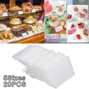 Acrylic Tag Label Stand Bracket 20 Units for Price Display and Signage