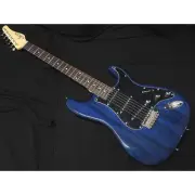Schecter Ol-St-22-Mh Stb R Stratomahogany Body Electric Guitar See-Through Blue