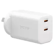 EFM ECO 50W Dual Port Wall Charger with GaN, Power Delivery and PPS - White