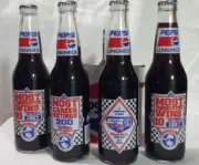 Lot/ 4 Richard Petty Pepsi Longnecks 12 oz. Bottle 1992 Full & Unopened/Holder
