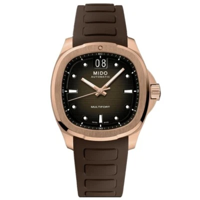 New Mido Multifort Tv Big Date Brown Dial Brown Strap 40mm M049.526.37.291.00