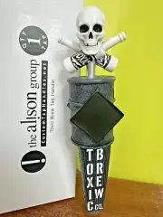 TOXIC BREW Brewing SKULL BEER Tap Handle OHIO Brewery 8 1/2"