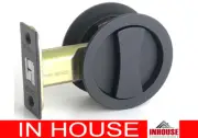 Cavity Sliding door Matt Black Both side Thumb snib Turn