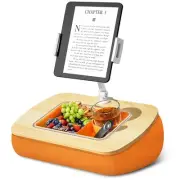 Lap Beanbag Tablet Pillow Stand with Snack Bowl and 360° Rotating Arm, Adjust...