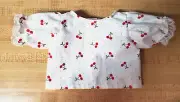 WHITE LACE CHERRY CHERRIES BLOUSE for 16" CPK Cabbage Patch Kids