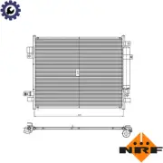 CONDENSER AIR CONDITIONING 350418 FOR NISSAN NOTE HR12DR/HR12DDR 1.2L 3cyl NOTE