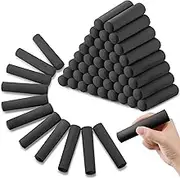 Faccito 80 Pcs Jumbo Sidewalk Chalk for Kids Black Outdoor Street Washable Jumbo Chalk Bulk for Toddler Adults Art Drawing Painting Christmas Classroom Gifts