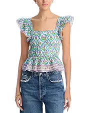 Bell Fleur Smocked Top