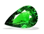 3.98ct Striking Rich Green Pear Drop Tsavorite Garnet 100% Natural from Tanzania