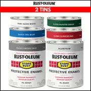(2 Tins) Rust-Oleum Rust Stops Rust Protective Enamel - 946ml
