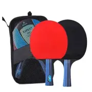 "5-Star Table Tennis Racket Set – 2PCS Professional Ping Pong Bat with Pimples-I
