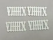 NOS Cuckoo Clock Numeral Set / Size - 28mm Plastic - White (CH59-9373)