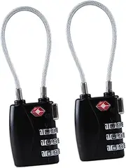 TINEASUR 2pcs Tsa719 Luggage Lock Travel Luggage Locks Combination Padlock Proof Lock Re-settable Approved Sturdy Easy to Use