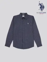 U.S. Polo Assn. Mens Blue Printed Shirt (AH1369) | $150