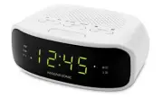 Dual Alarm Digital AM FM Clock Radio Dimmable Display Dimming Snooze Functions