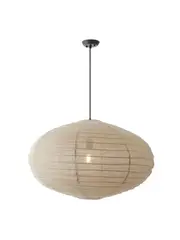 Tamarind 800mm Oval Handcrafted Linen Shade Only in Natural