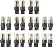Mellisso 16Pcs Super Bright Canbus T20 7440 W21W Wy21W 144-Smd Reverse Light Turn Signal Light(Yellow Light)