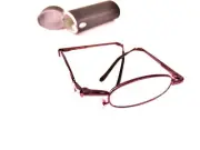 CLEARANCE CLOSEOUT TUBE FOLDING OPTICAL READING GLASSES W CASE +2.00 TFR4520-1