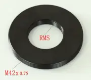 Adapter RMS Microscope Objective to Male M42 X0.75 Adapter Flat