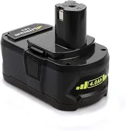 For Ryobi 18V 5000mAh P108 RB18L40 Lithium Ion Rechargeable Battery Pack Power Tools Battery Ryobi ONE+