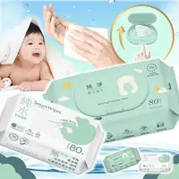 在飛比找松果購物優惠-純水濕紙巾 台灣製造 一般型 80抽【178小舖】嬰兒濕紙巾