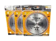 3 Pc Carbide Tipped Circular Saw Blade 7-1/4" 40T 5/8" arbor Wood Cut 72011854