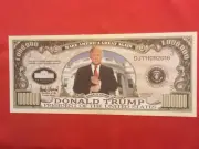 x10 Bills - President DONALD TRUMP - 45th U.S. President - 1 Million Dollar Note